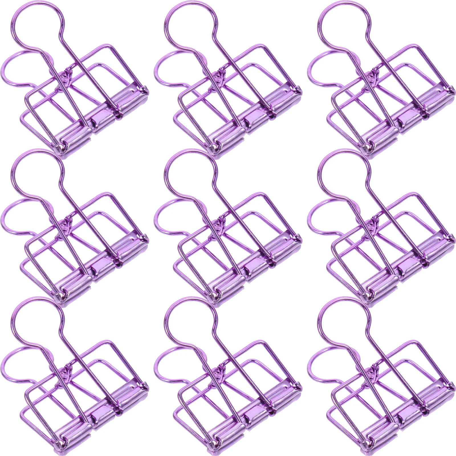 

10Pcs Metal Binder Clips Large Paper Clamps Document Organizer Office School Supplies Strong Grip Binder Clips