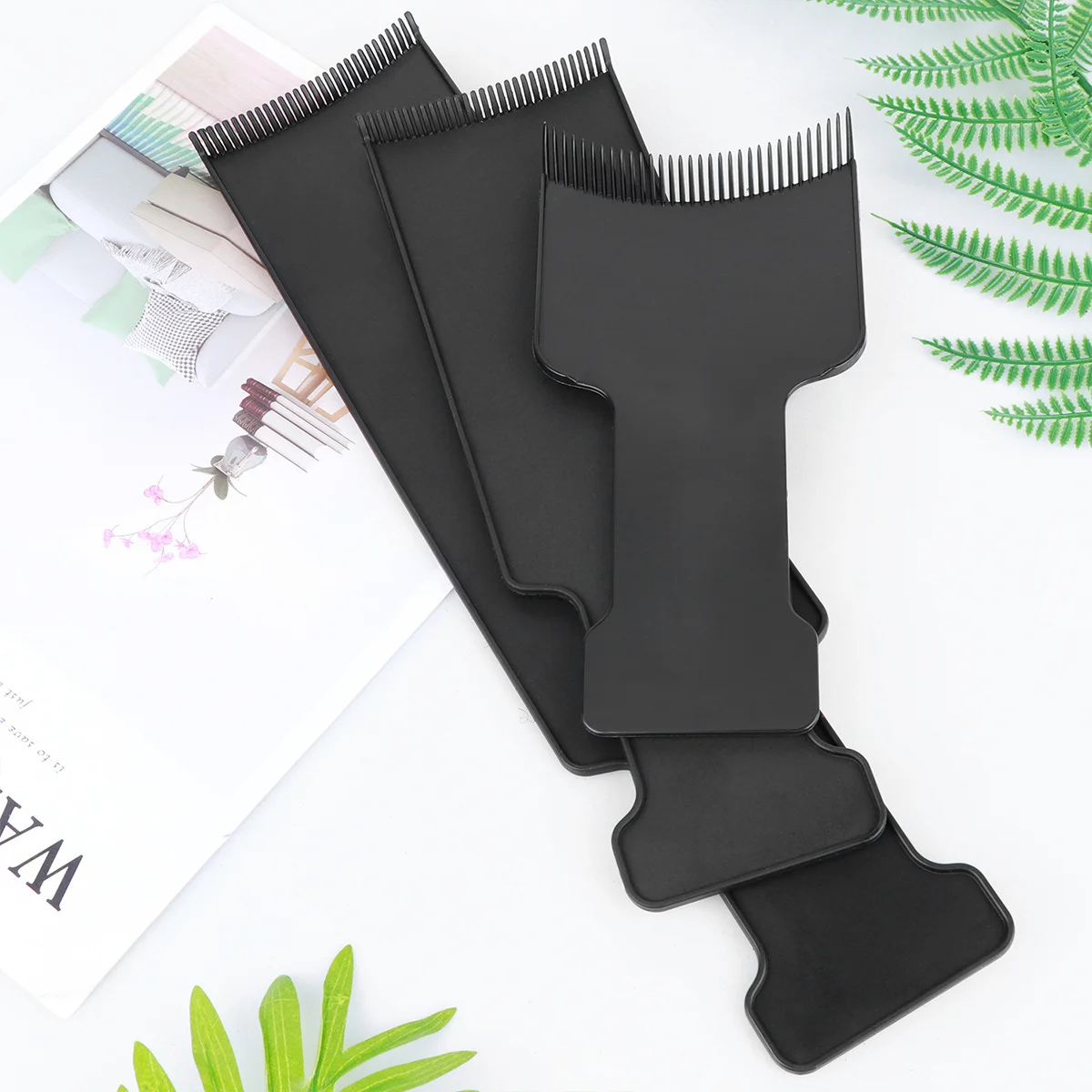 

3Pcs Hair Coloring Comb Set Hairdressing Tint Boards for DIY Dyeing Salon Home Use Hairbrush Tool Hair Dye Separator