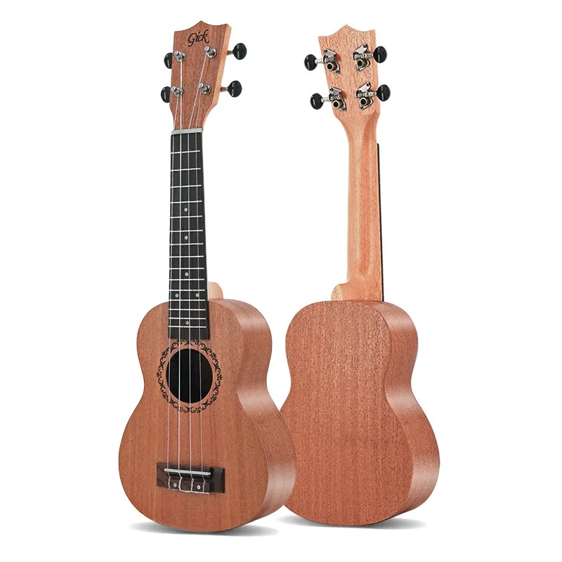 21 Inch Sapele Wood Ukulele 4 String Mini Hawaiian Small Guitar For Kids or Beginner Stringed Instuments Ukelele Wholesale