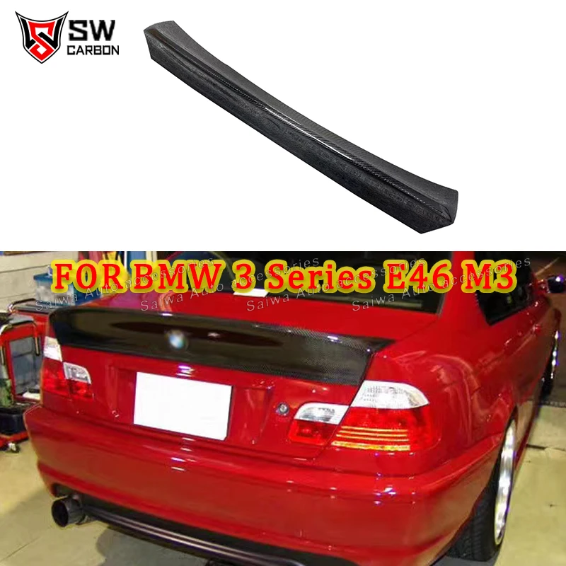 

Задний спойлер из углеродного волокна в стиле CSL для BMW E46 M3 2-дверный купе 2009+ Автомобильный задний спойлер на багажник с утиным хвостом и крылом автомобиля Bodykit
