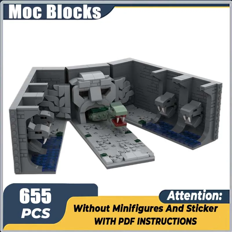 

Строительные блоки MOC, классическая серия фильмов, сцена, модель секретной камеры, песочно-зеленый базилик, игрушки, сборные кирпичи, коллекция «сделай сам», подарок