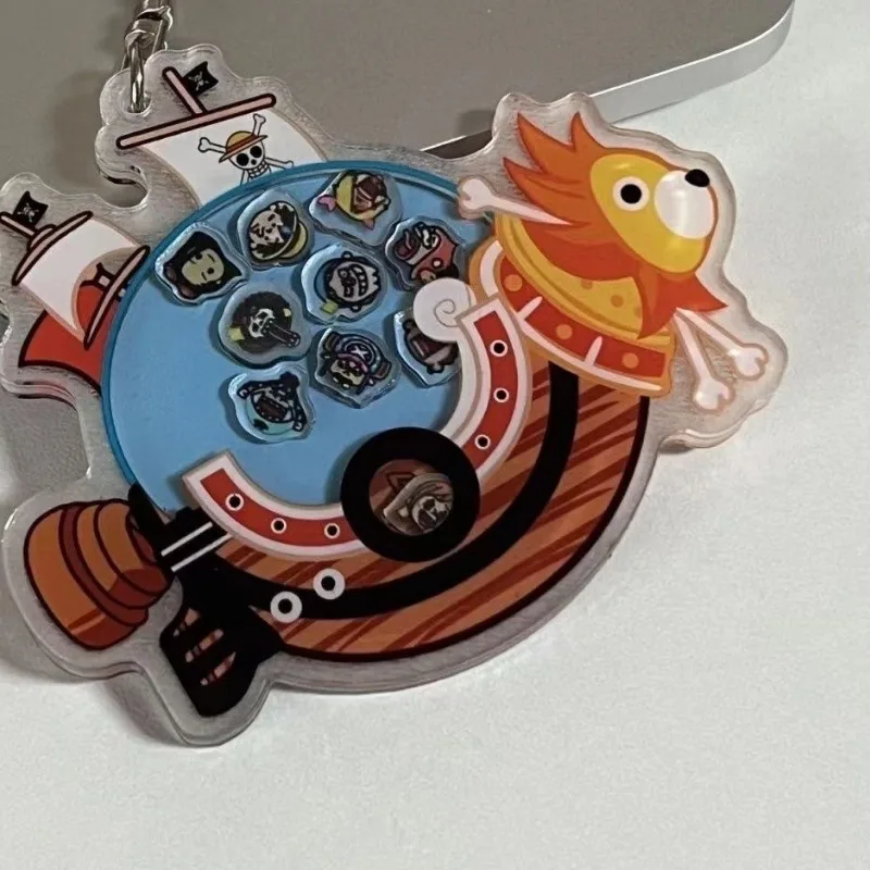 سلسلة مفاتيح أكريليك أنيمي للرجال والنساء ، حلقة مفاتيح كرتونية ، حقيبة ظهر مدرسية ، لوفي ، زورو ، دمية سانجي ، هدية ، 1 * *