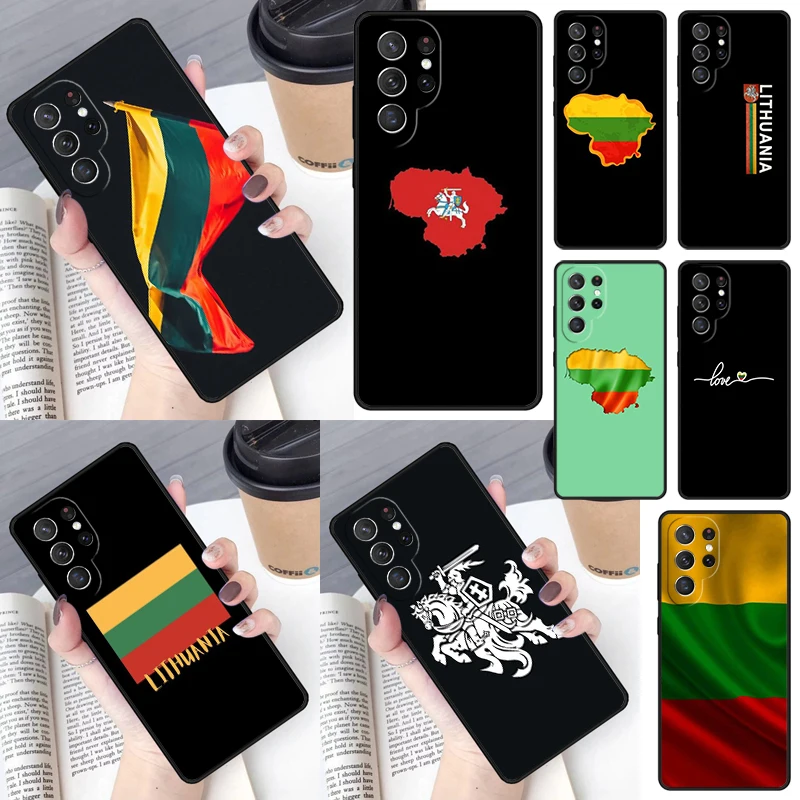 Lithuania Flag Phone Case for Samsung Galaxy S26 Ultra S25 S24 S23 S22 S21 S20 Note10 Plus FE Cover Luxury