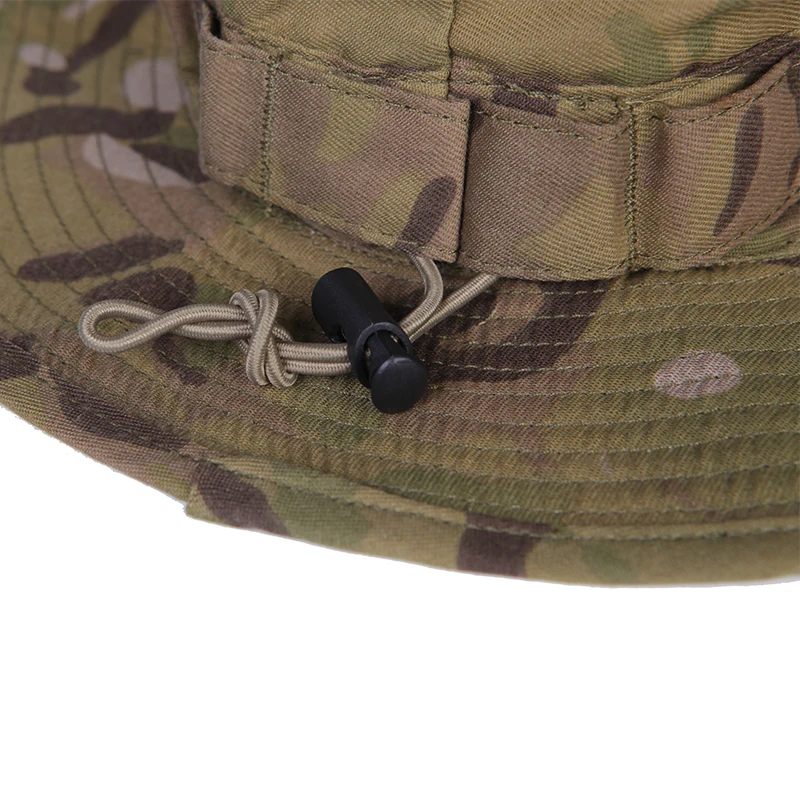 Tactical Sunshade Cap Round Brim Hat Boonie Sun Protection Headwear Outdoor Hiking Camping Outdoor Sports Travel