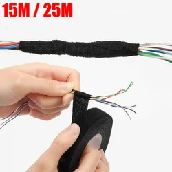 9/15/19/25/32mm Width Electrical Heat Resistant Harness Tape 15m 25m Insulation Automotive Wiring Protection Fabric Cloth Tape