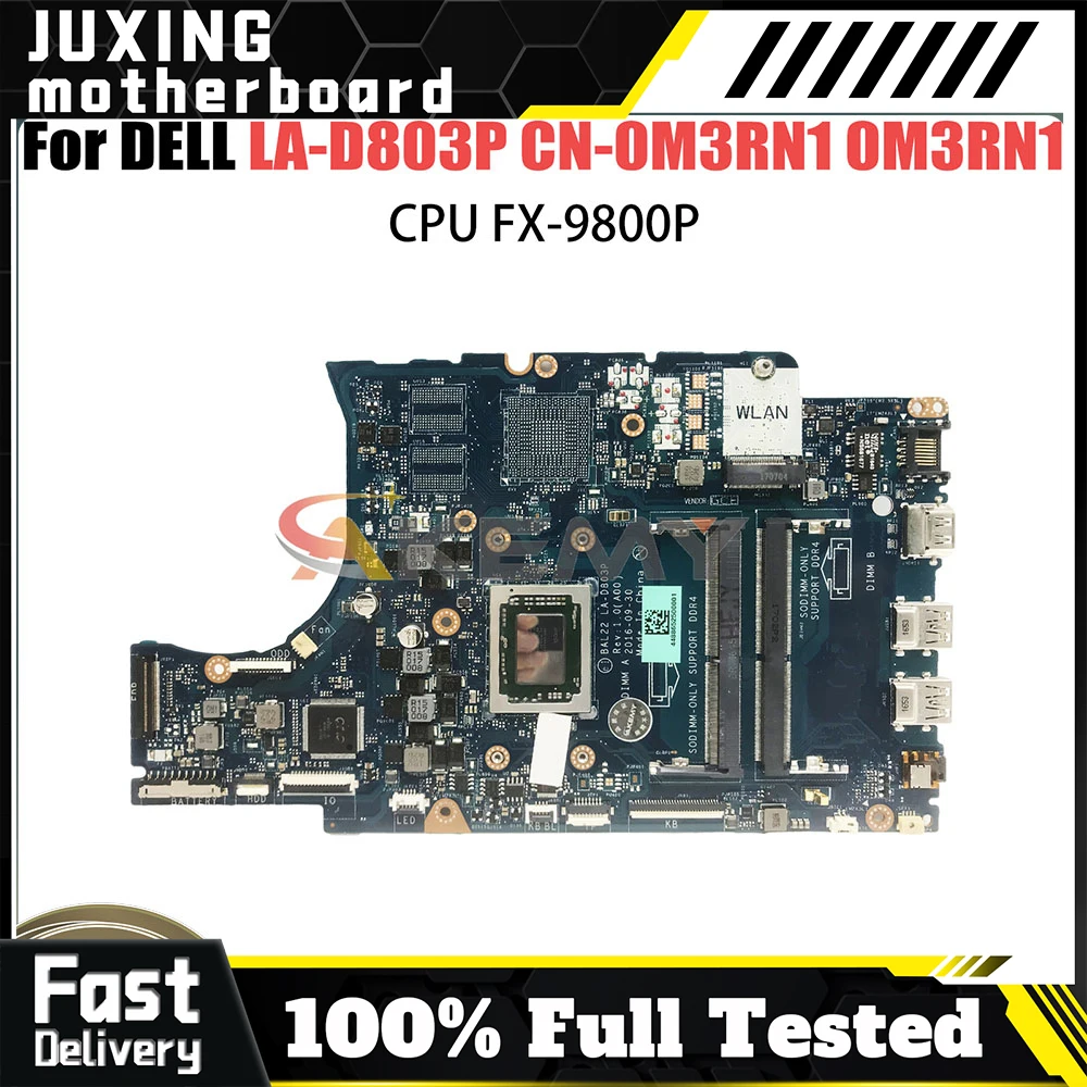 

LA-D803P For DELL Inspiron 5565 5765 LA-D803P Notebook Motherboard 100% Tested Laptop Mainboard