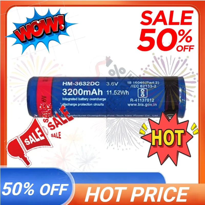 SWZY 3.6V 3200mAh HM-3632DC for Hikvision GQ25 GQ35 FQ25 Thermal Imaging Search Devices Battery Rechargeable Lithium Battery
