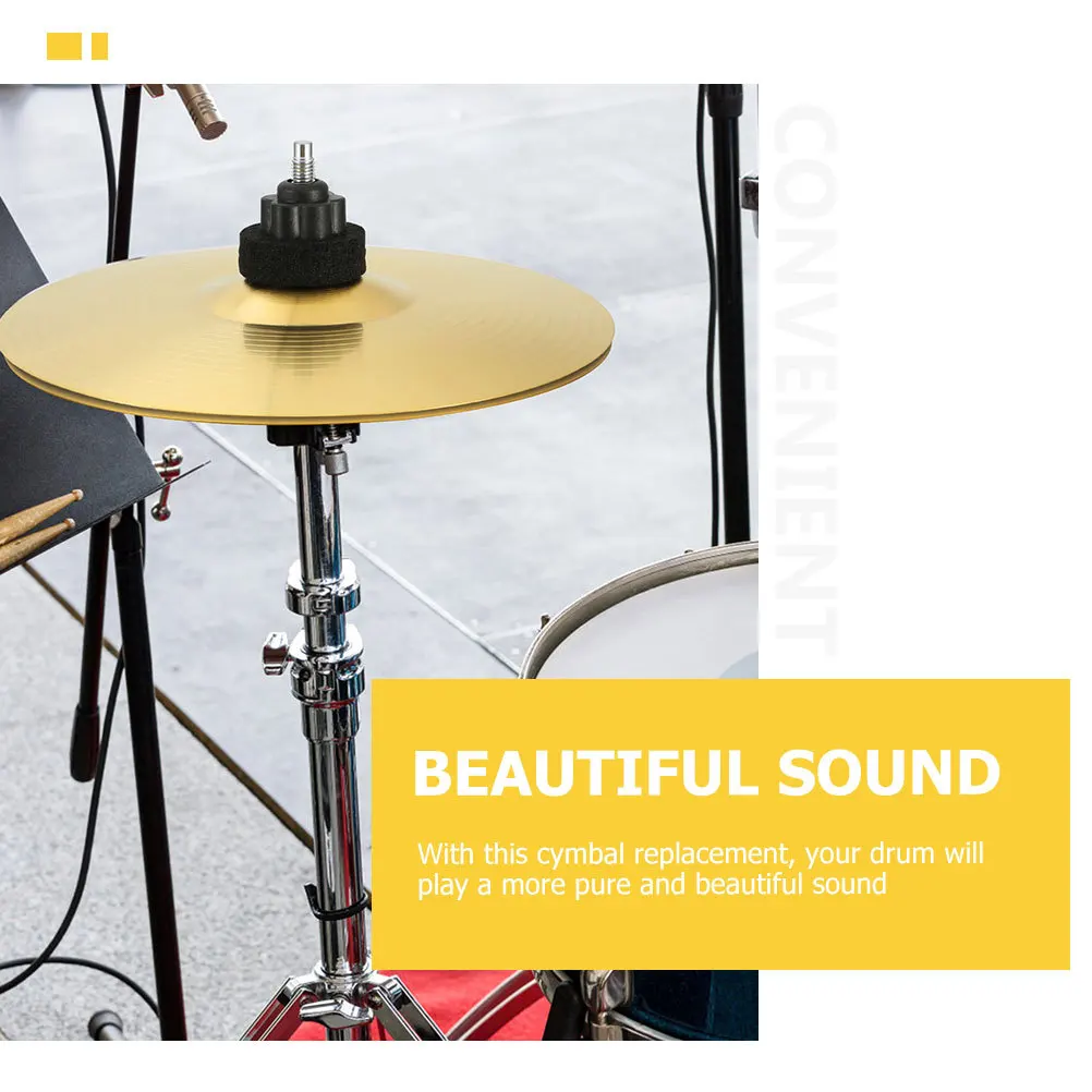 

2Pcs Professional Drum Cymbals High Grade Brass Clear Sound Easy Install Suitable All Drums Cymbals Drum Set Part