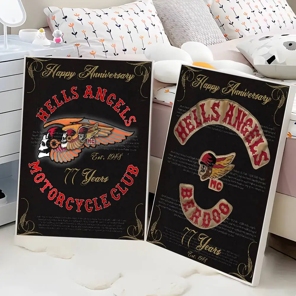 H-Hells A-Angels موتو الكلاسيكية خمر الملصقات خمر غرفة المنزل بار مقهى ديكور الشمال ديكور المنزل