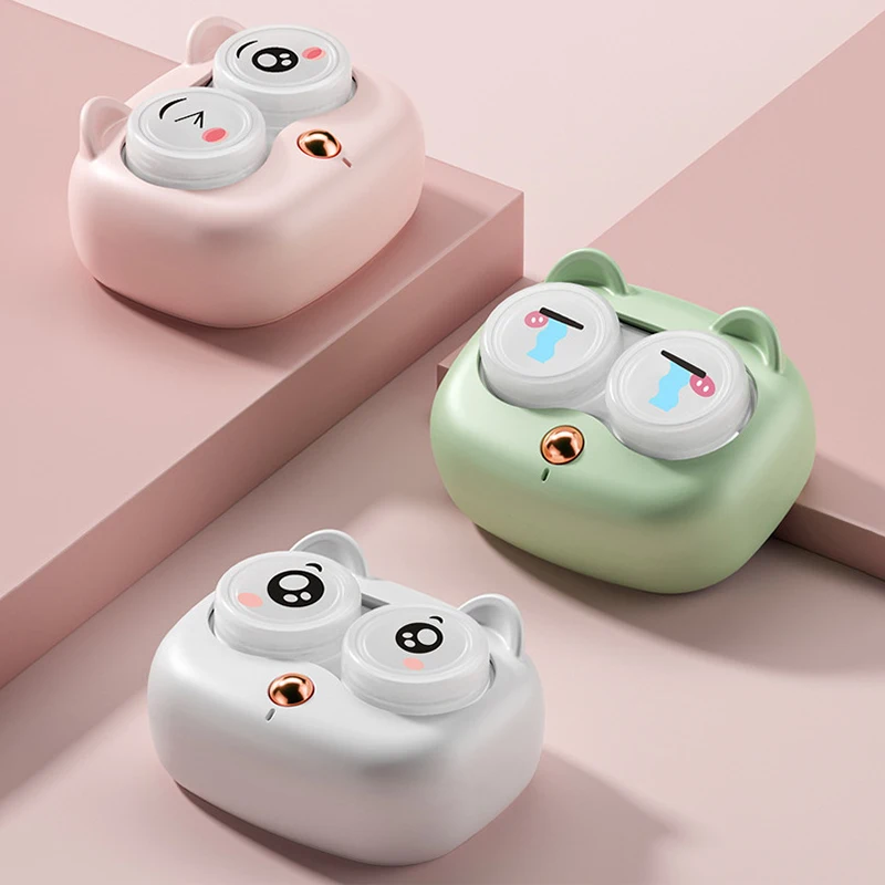 **Contact Lenses Cleaner Ultrasonic With Removable Box Remove Tear Protein Cleaning Machine Portable Contact Lenses Case