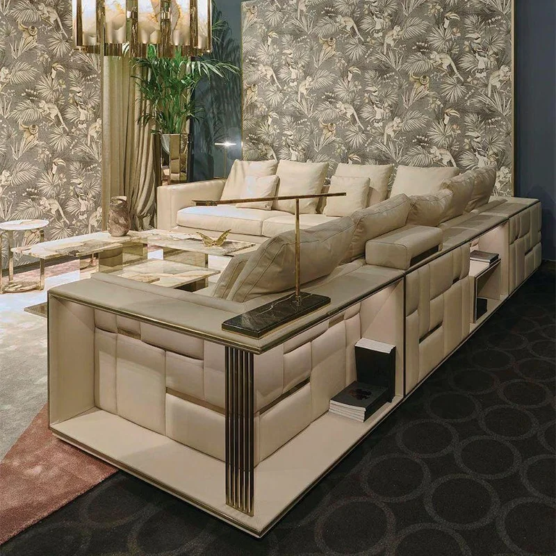 Couches Modern Italian Design Luxury Sectional Couch Living Room Leather Modular Sofa Set Furniture