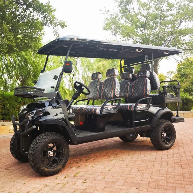 

New 6 Seater Independent Front Suspension New Energy Electric Golf Cart Custom Features Buggy With High-End Comfortable Seats