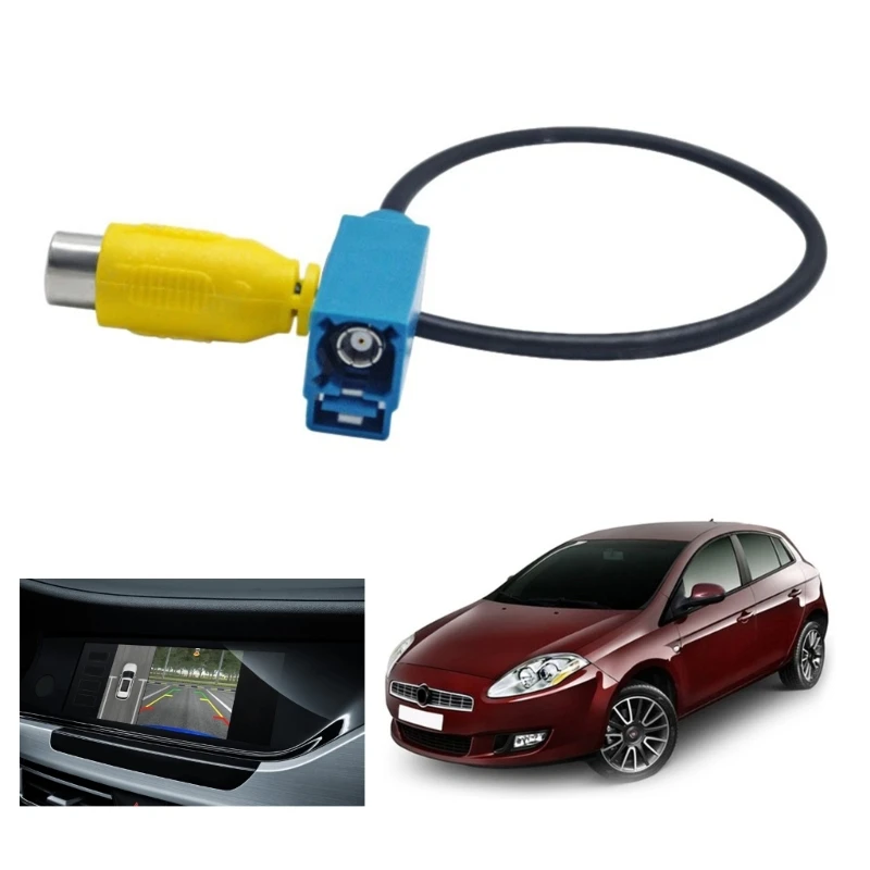 Upgraded Car Reversing Camera Adaptor Cable Fakra Female to RCA Female for Mercedes benz C/E/GLKS80L 30cm/12-inches