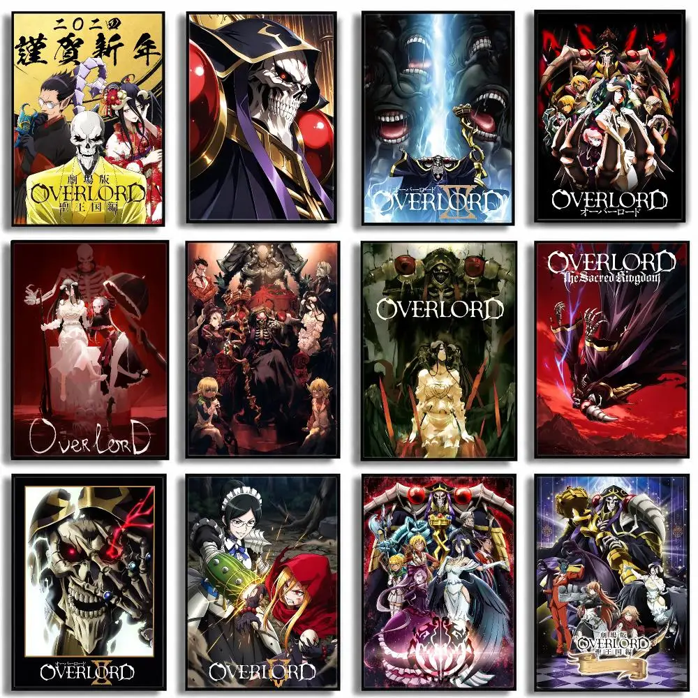 anime Overlord III Poster HD Poster High End Luxury Home Decoration Suitable for Living Room Bedroom Corridor and Gift Giving