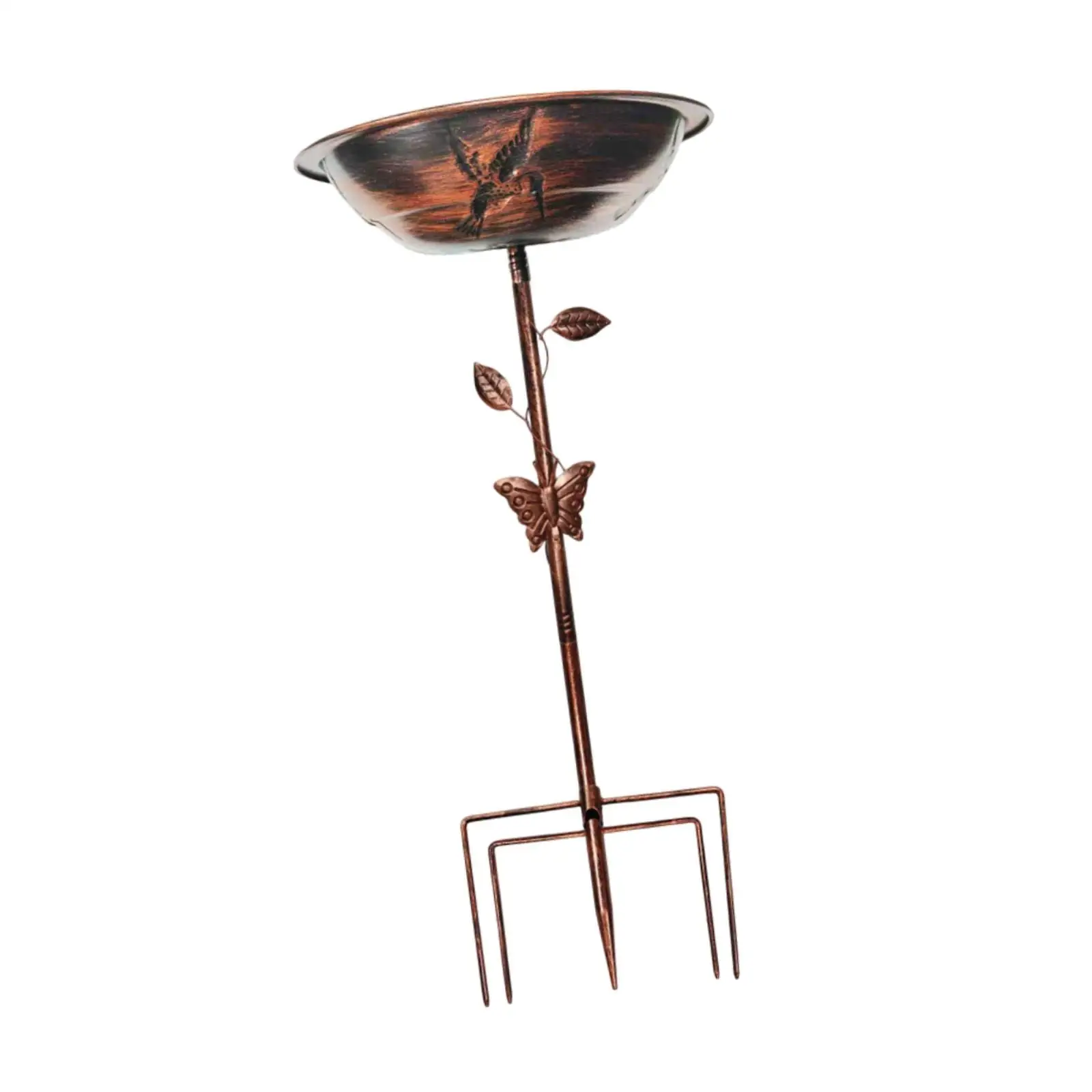 Bird Bath Birdbath Sturdy Freestanding Easy to Design with Stake Birdfeeder for Yard Lawn Backyard Outdoors