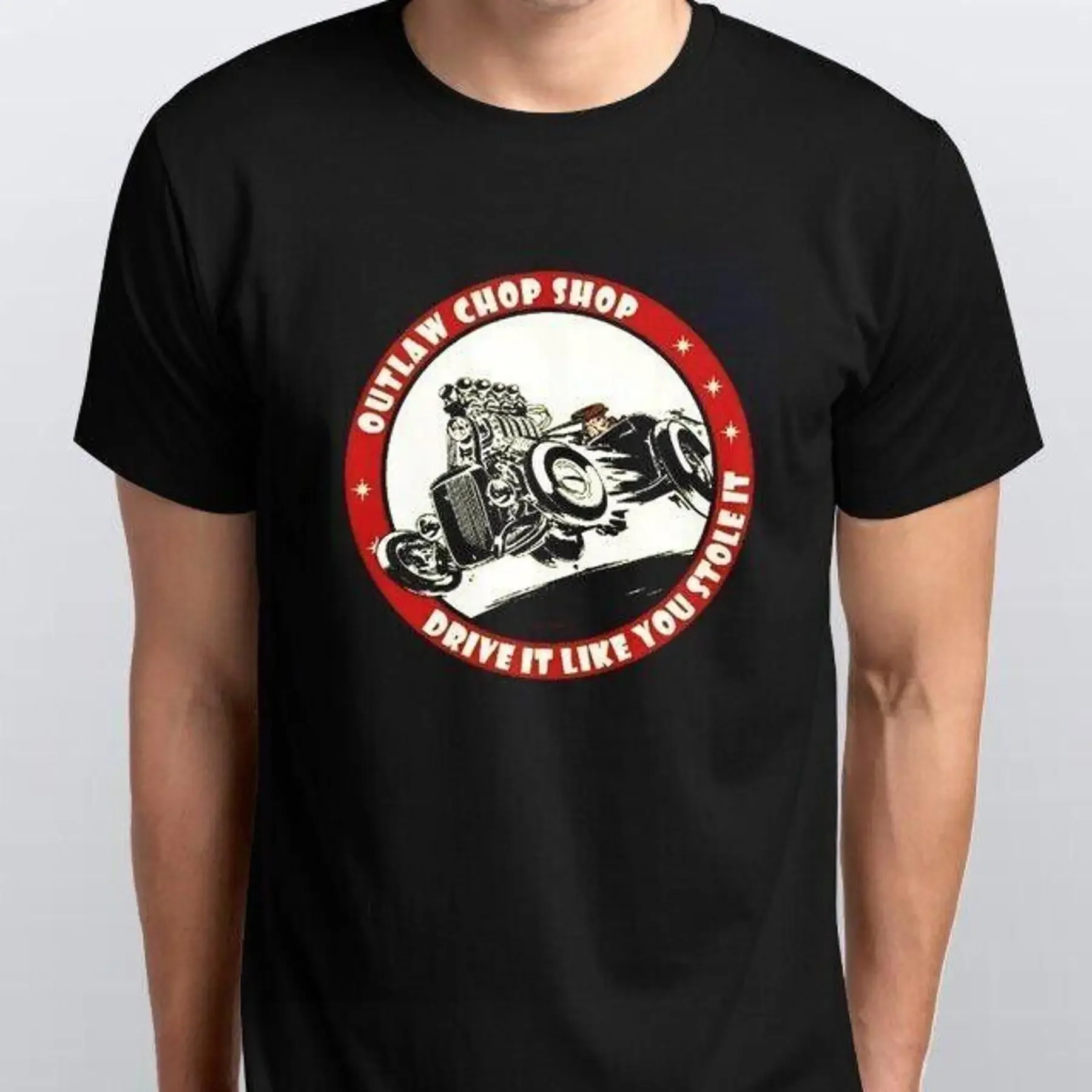 OUTLAW CHOP SHOP T-SHIRT RETRO S,M,L,XL,2XL