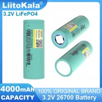 LiitoKala 3.2v 26700 4000mAh LiFePO4 Rechargeable battery 3c discharge diy 24v 36v 48v Electric tricycle Batteries pack Grade A