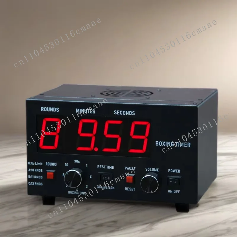 CP40 LED Display 30S-10min Training 0/30/60S Rest Time Volume Adjustable Professional Boxing Interval Timer Gym Timer