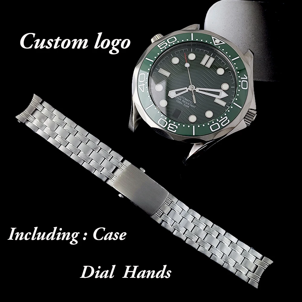

NH35 Customized Logo Case Men's Watch Stainless Steel Case Sapphire Glass Suitable for NH35 Movement Watch Accessories