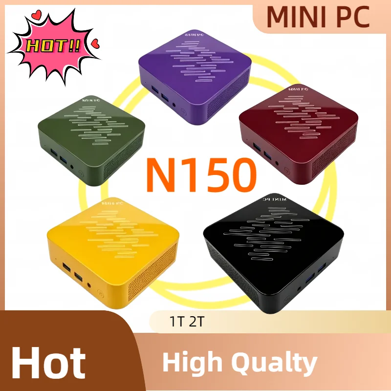 NEW Intel Core N150 16GB RAM 1/2TB SSD Bluetooth 5.2 WiFi6 1000M Ethernet  Gaming Office Intel I9 Mini PC