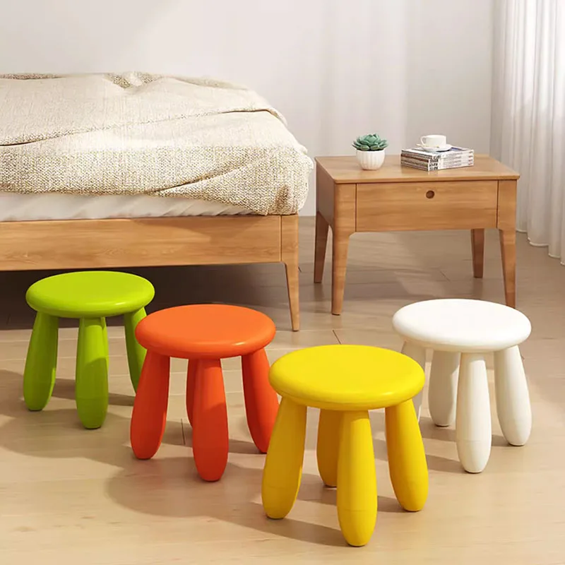 

Round Wooden Stool Pouf Mobile Ottomans Footrest Living Room Luxury Stool Living Room Stool Nordic Tabouret Postmodern Furniture