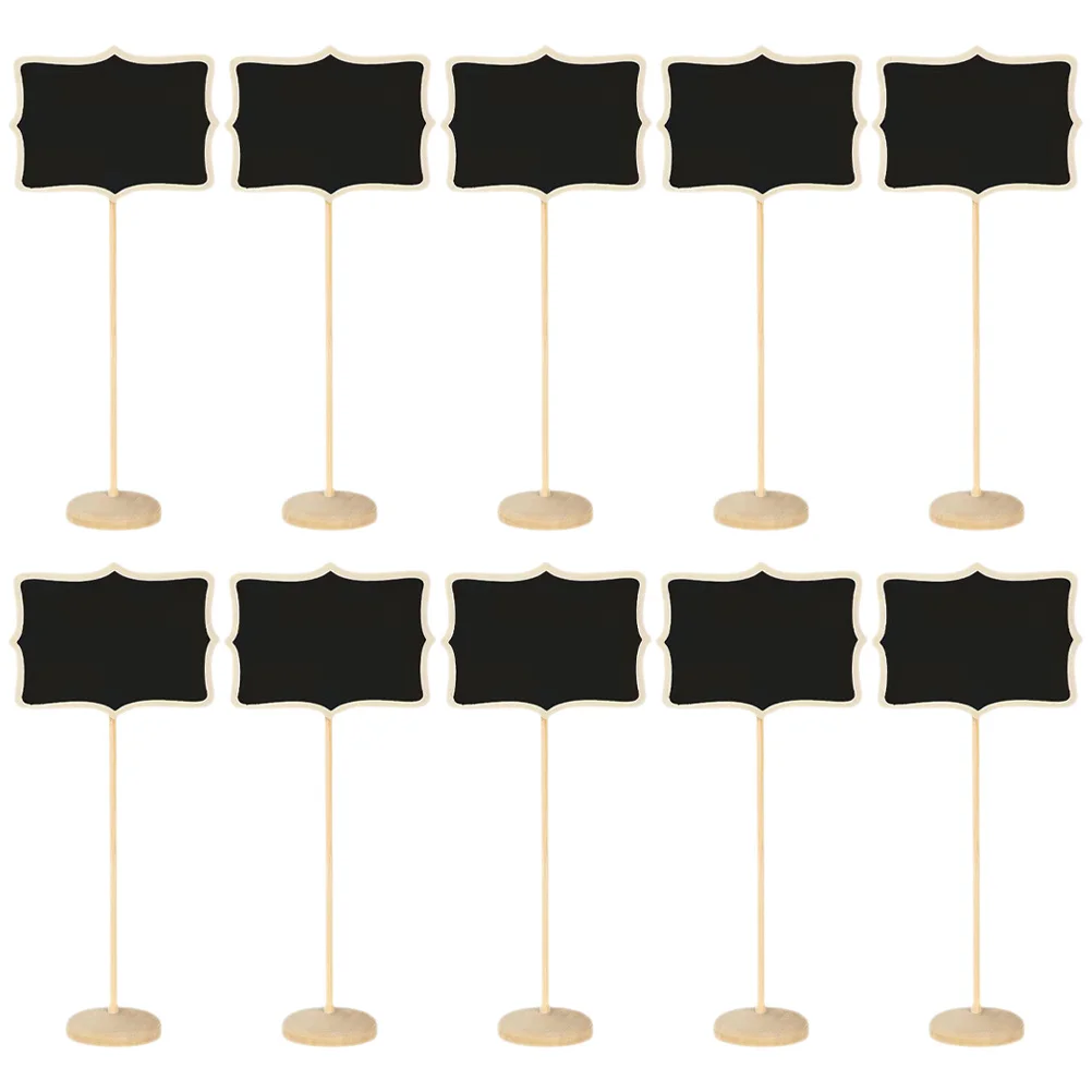 10 قطعة علامات السبورة الصغيرة قابل للمسح لوحات رسائل السبورة الصغيرة للأطفال الحرف طاولة الحفلات مكان بطاقات علامات لوحة الرسائل #2