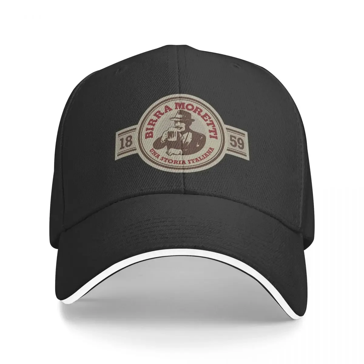

Vintage Birra Moretti Baseball Cap Military Cap Man Anime Hip Hop For Man Women's