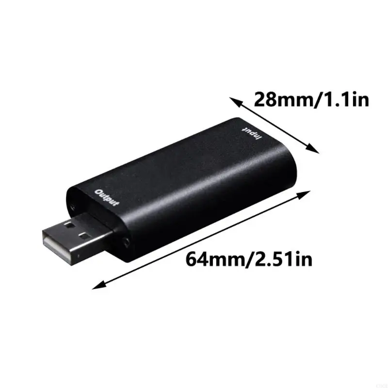 Tarjeta captura video C90F USB2.0 para sincronización video resolución