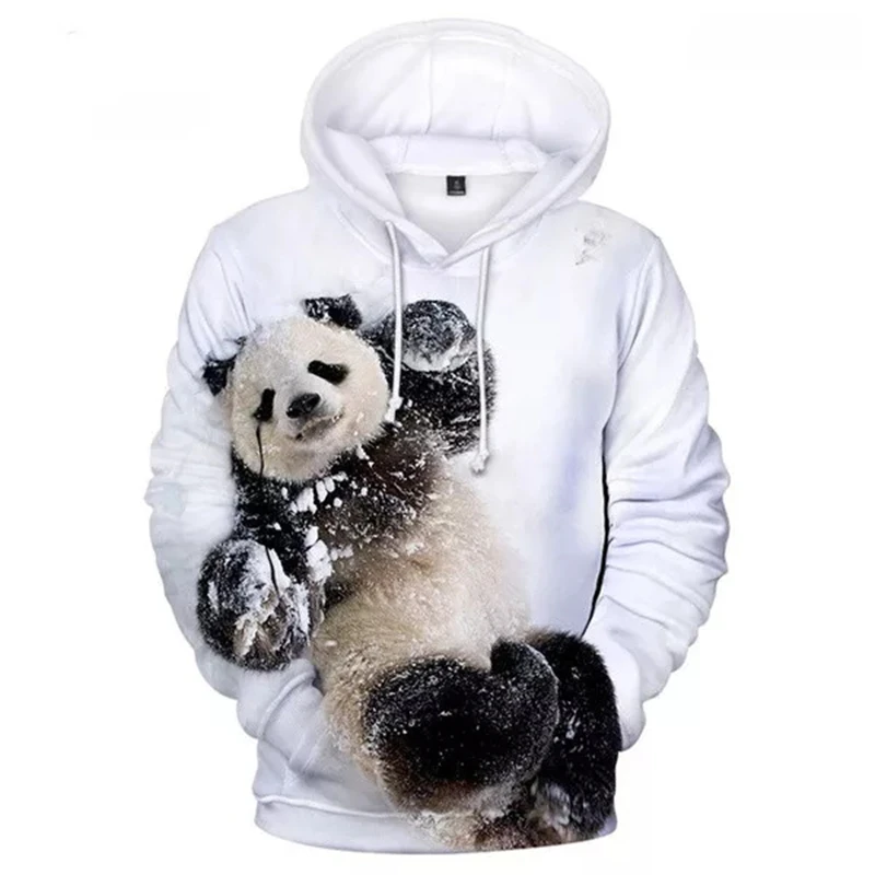 

New Cute Panda Print Hoodies For Women Men 3d Print Animal Casual Long Sleeve Loose Sweatshirts Kids Harajuku Street Sweatshirt