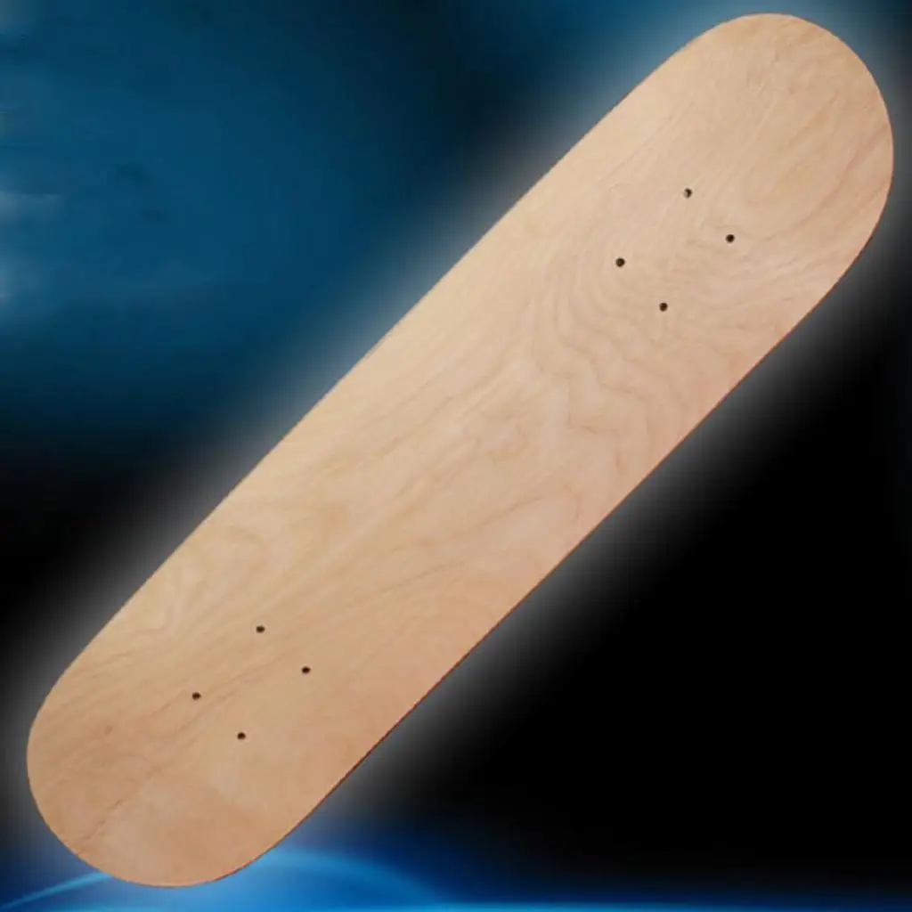 Dek Skateboard Kosong Dek Tendangan Ganda Skateboard Cekung Dek Skate Longboard DIY Skateboard Kayu Kosong Belat Skate Kosong