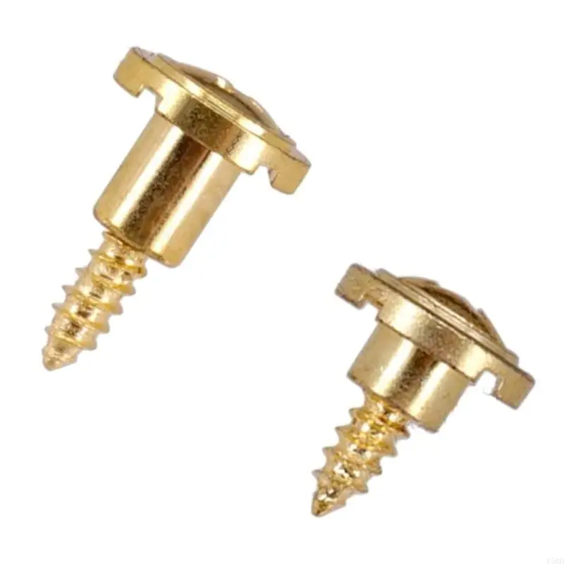 2pcs guia guitarra elétrica guia guia redonda guia árvores com parafuso montagem para guitarras duráveis