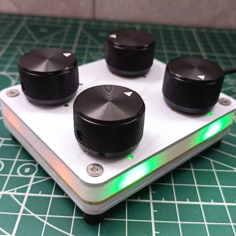 4 MIDI Knob Custom CC Volume Adjust USB C Interface Controller For DAW Music Studio Production Recording Equipment