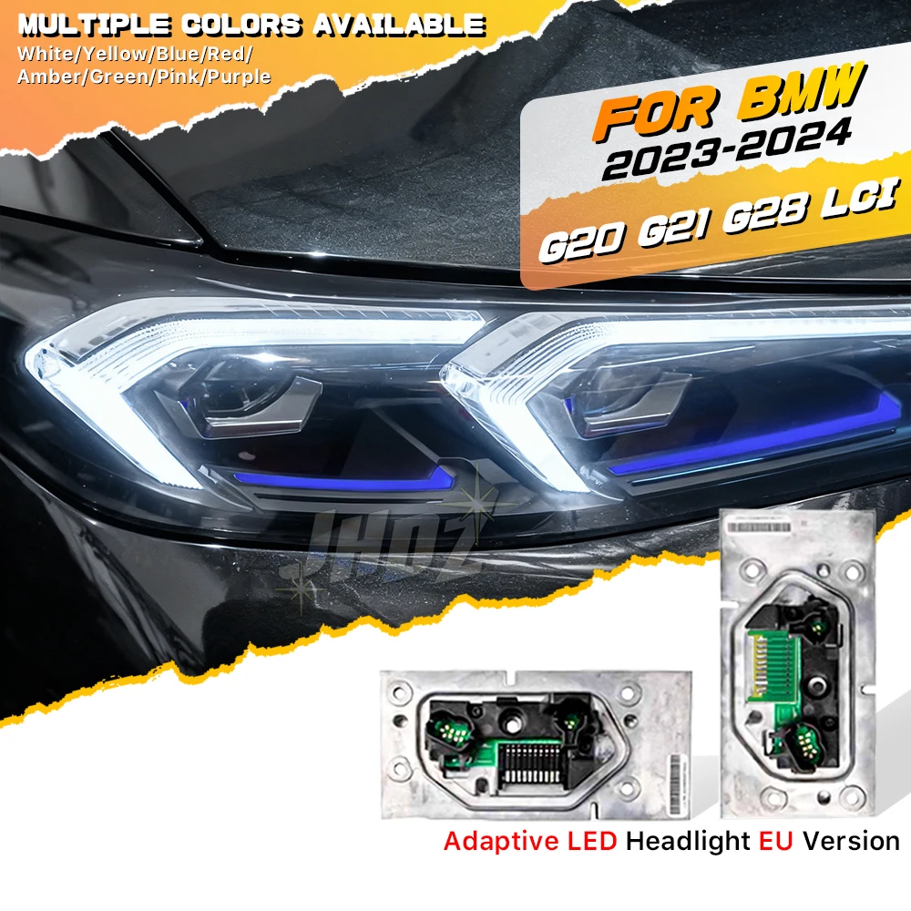 

White Yellow Angel Eyes LED DRL Board Module For 23-24 BMW 3 Series G20 G21 G28 LCI Adaptive LED Headlight Daytime Running Light