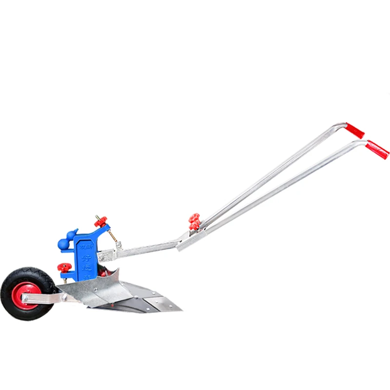 Hand-pulled plow artificial small micro-tiller agricultural plowing human-powered ridge plowing machine translation grou