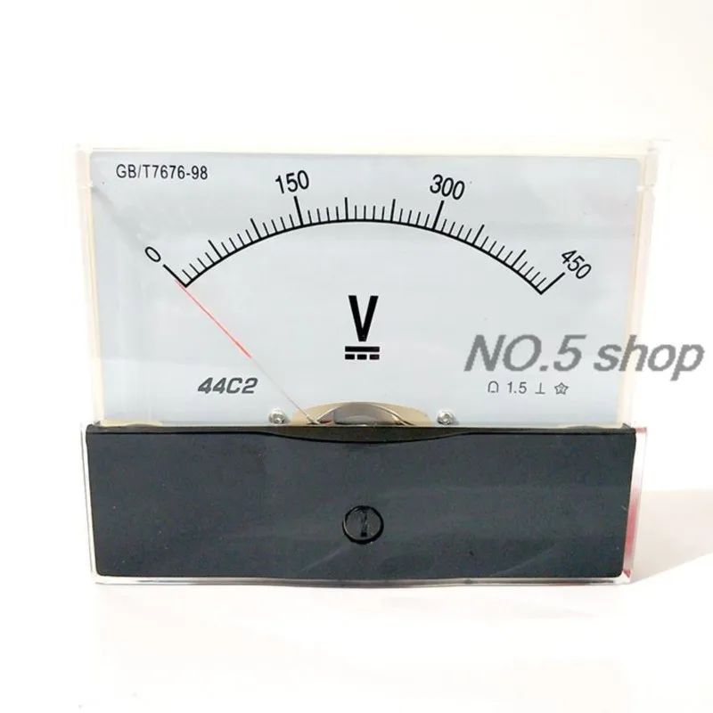 1Pc 44C2-V Pointer Type  DC Voltmeter 5V-1000V