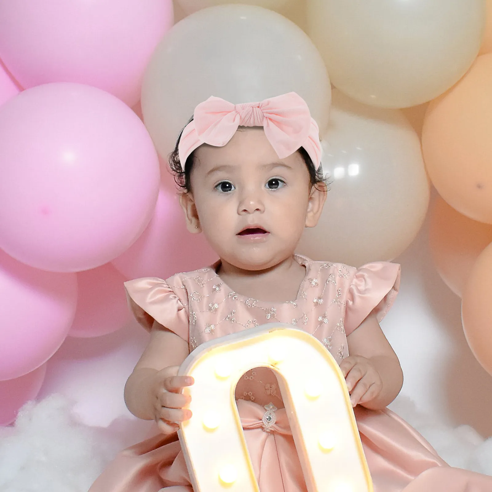 

6pcs Butterfly Bow Headbands For Baby Girls Infant Toddler Hair Accessories Soft Nylon Bows Newborn Party Cosplay Dress Up