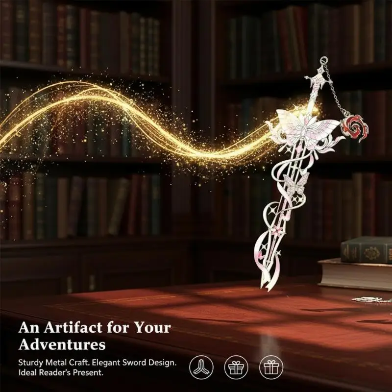 Fantasy Book Accessory Anime Metal Bookmark with Colorful Enamel Finish