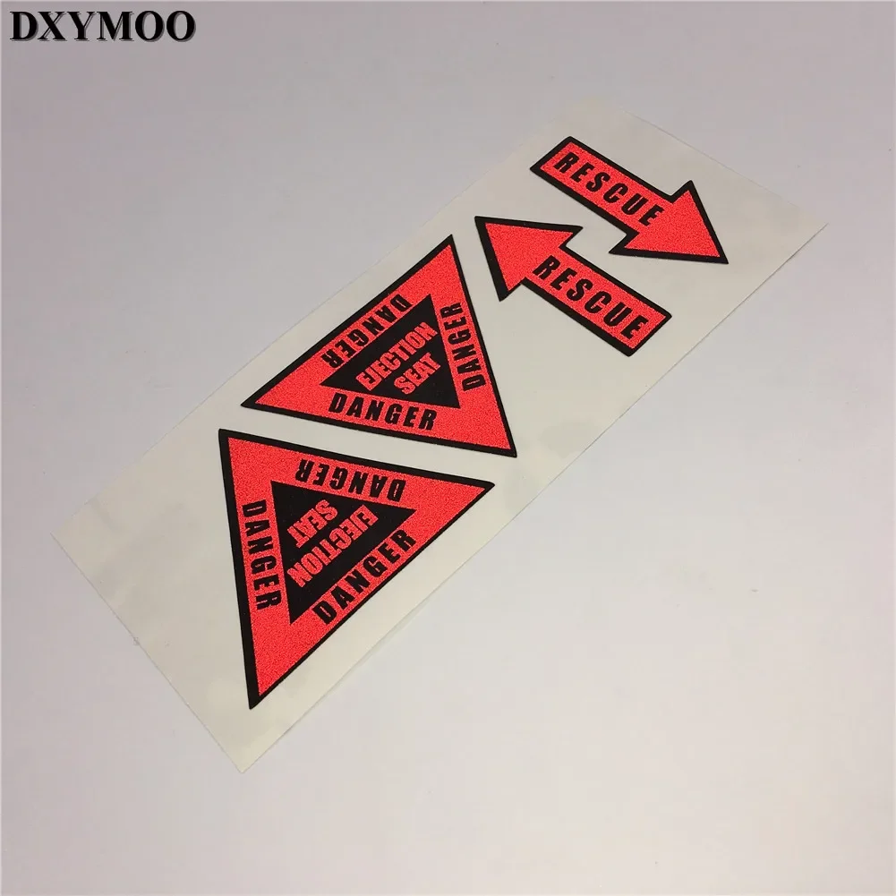 Warning Mark Car Stickers Reflecive DANGER ELECTION SEAT RESCUE Motorcycle Decals Car Styling