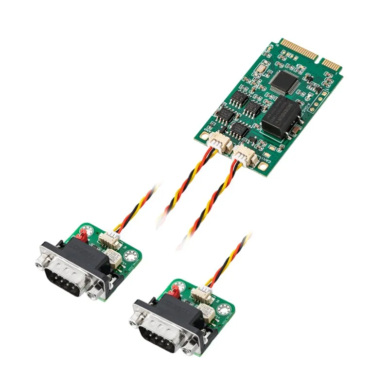 Imagem -05 - Minipci E-can Módulo Mini Pci-e para Pode Interface Cartão Usb para Pode Canal Duplo com Isolamento