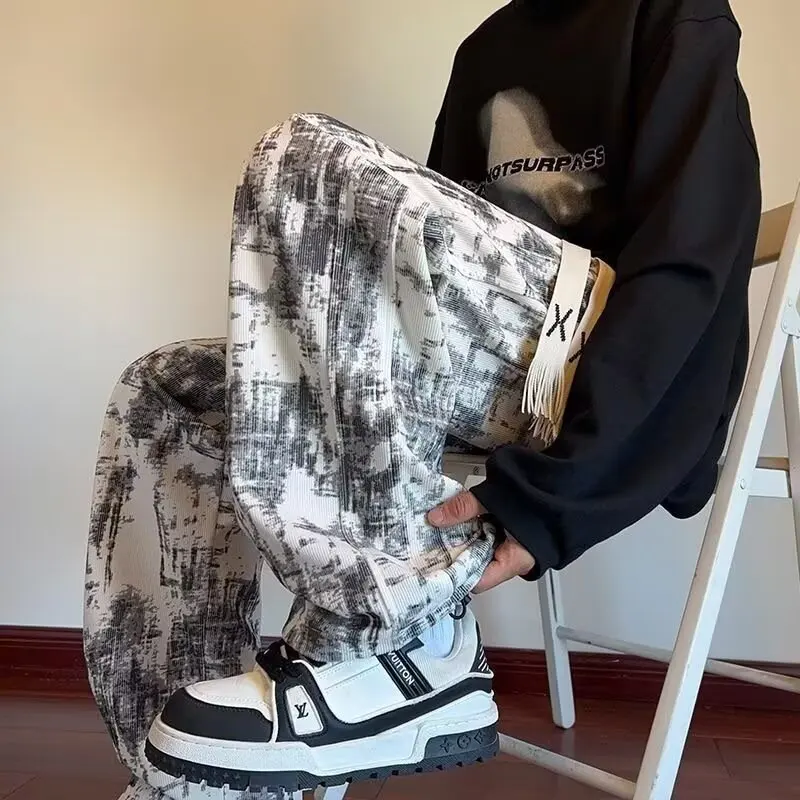 

Белые серые спортивные брюки для женщин весной и летом, новые свободные широкие брюки прямого кроя с высокой талией, повседневные спортивные штаны для похудения