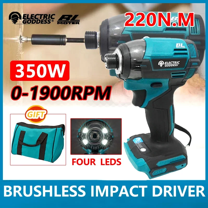 DT002G 별렌치 Technology 트 Brushless and Cordless Impact Driver BL Motor Electric Tool Suitable for Makita 18V