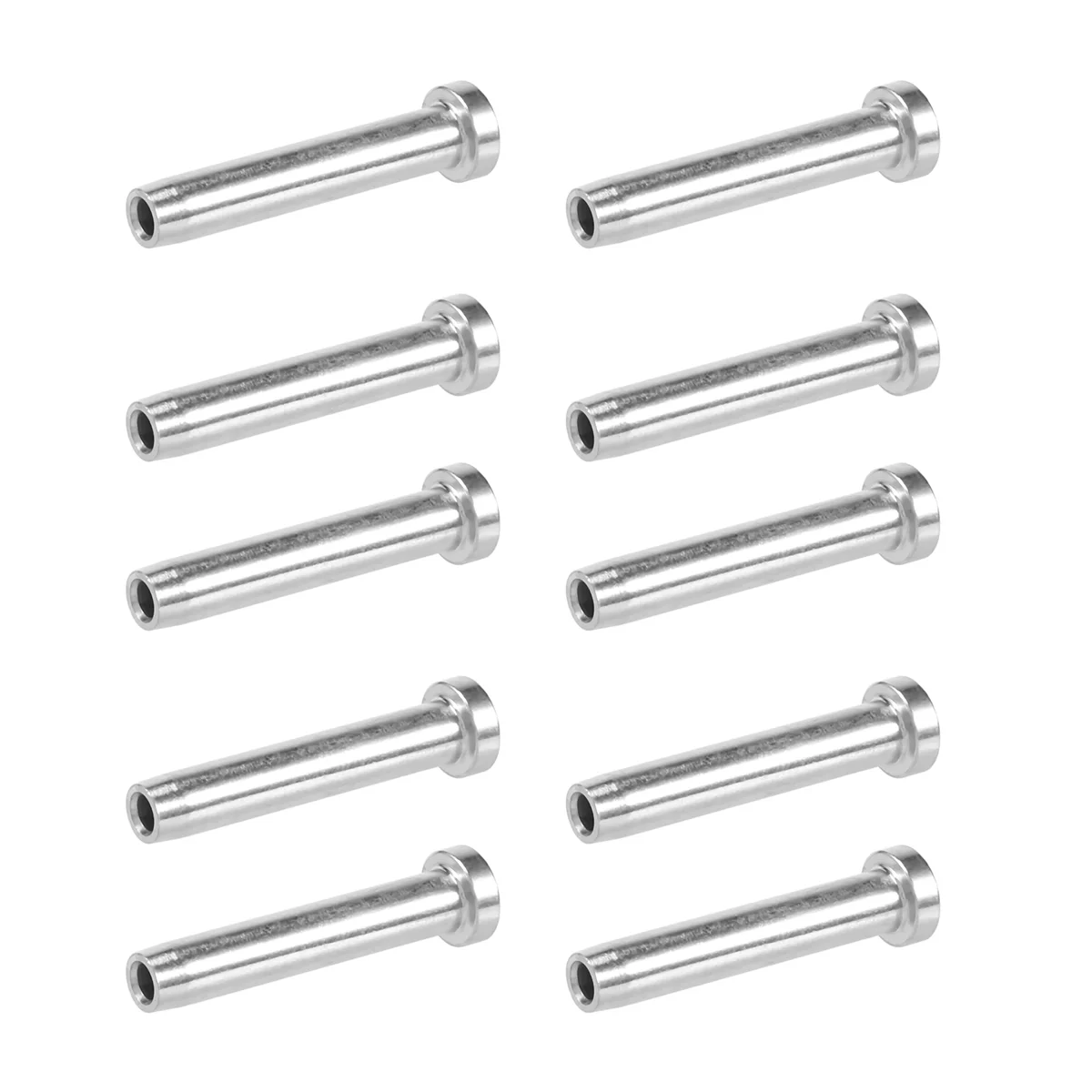 10Pcs Stainless Steel Stemball Swage Stud Dead Ends Threaded Stud Paired with Cable Tensioner for 1/8Inch Cable Railing Kit