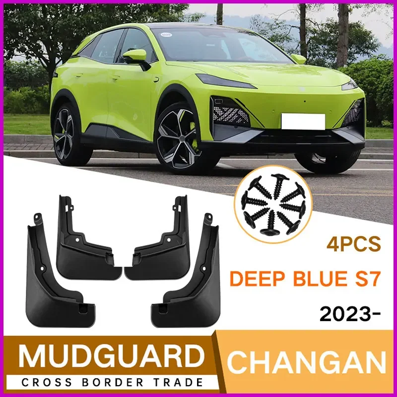 

Mudflaps Mudguards Fit for Changan Deep Blue S7 2023 Mudguards Tire Fenders Mud Flaps Wheel Guards Accessories 4x Tyre
