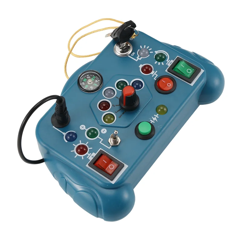 B07B-NEW Busy Board Sensory Toys Cartoon With LED Light Switch Control Board Travel Activities Children Game