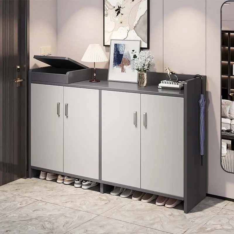 Mueble Zapatero Creativo y Económico, Estético, Moderno, Minimalista, de Madera, Seguro, para Almacenamiento de Zapatos, para Pasillo, Gabinete, Mueble Único