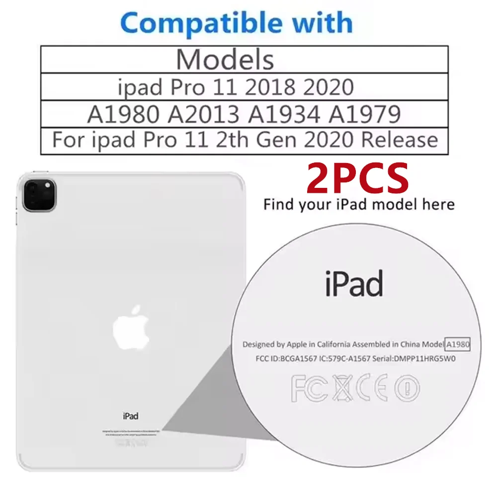 2 stuks 9H gehard glazen schermbeschermer voor iPad A16 10.2 9.7 10. 5 10.9 Pro 11 iPad 10 9 8 7 6 5 Air 4 3 2 Mini 2020 2021 2022