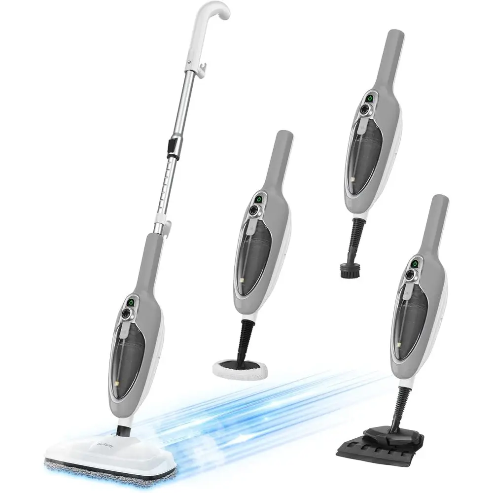 

Steam Mop - 10-in-1 Multipose Handheld Steam Cleaner Detachable loor Steamer or Hardwood/Tile/Laminate loCarpet with 11 Accories