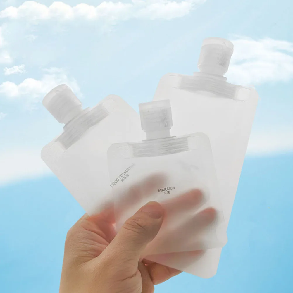 

1Set Essence Lotion Sub-Packing Bags Portable Shampoo Containers Safe Durable Easy to Carry Travel Bag