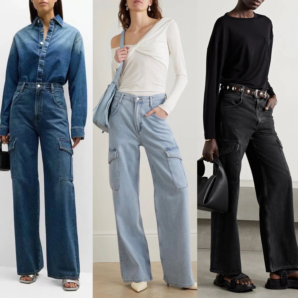 

Jeans For Women 2024 New Early Autumn High Waist Loose Straight-Leg Casual Workwear Denim Long Pants Runway Style High Quality