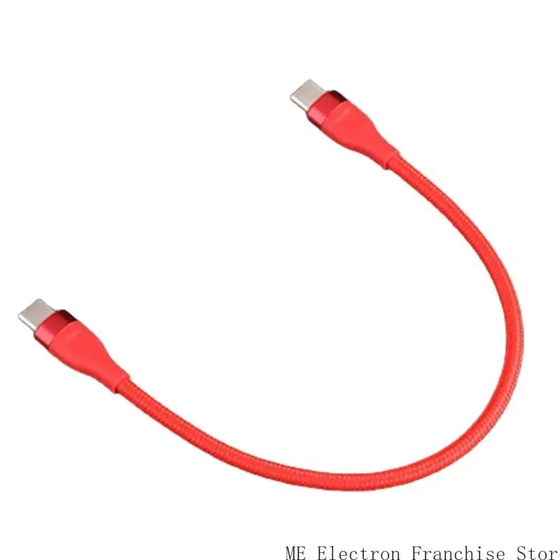 T5EA USB C Male machos curtos C Charfe 66W PD Carregamento rápido 480Mbps Transferência dados